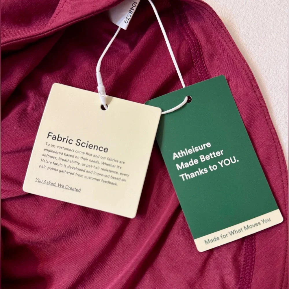 NWT Halara One Shoulder Long Sleeve Thumb Hole Curved Hem High Low Top XL - Picture 12 of 14